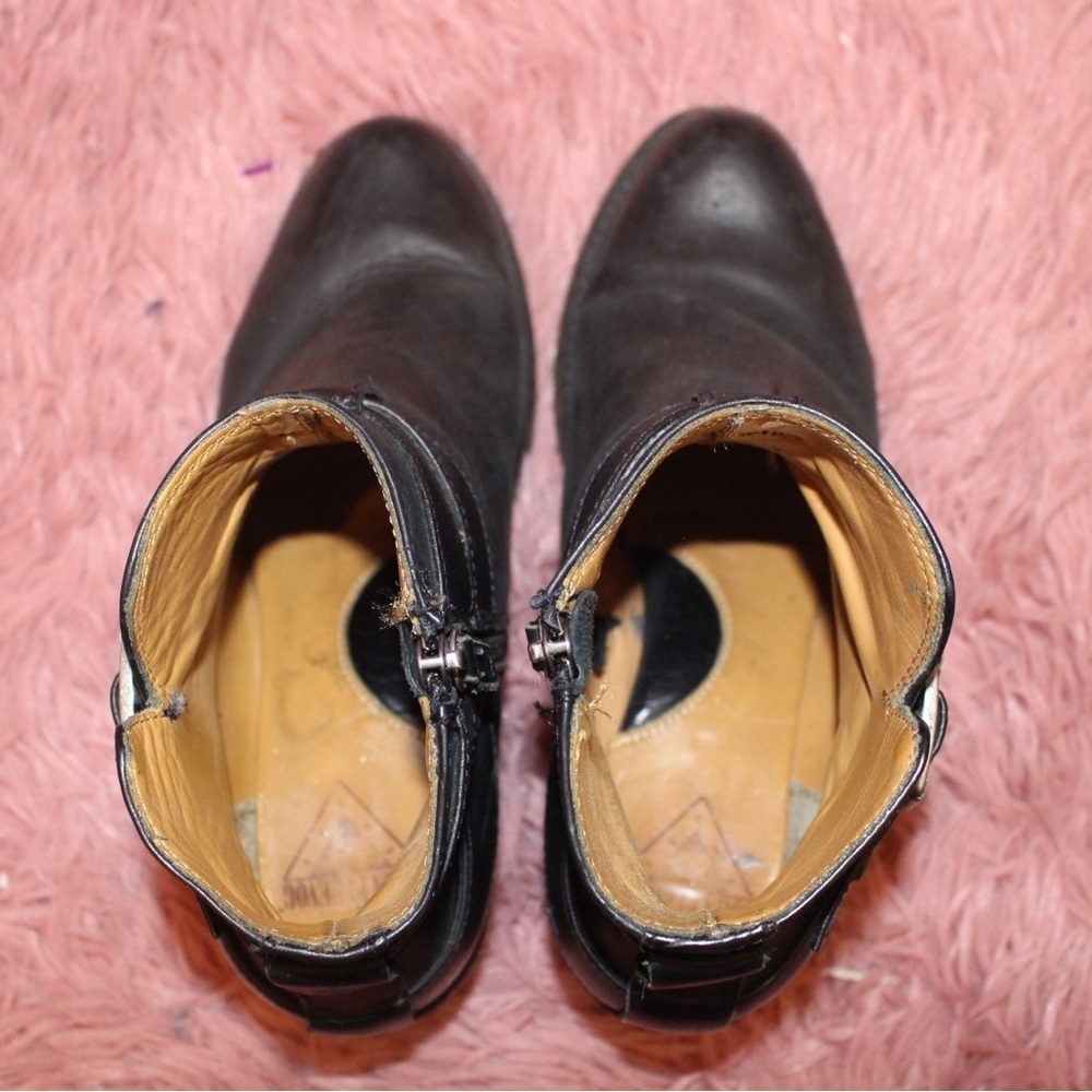 John Fluevog Alana Black Boots 9 - Picture 7 of 7